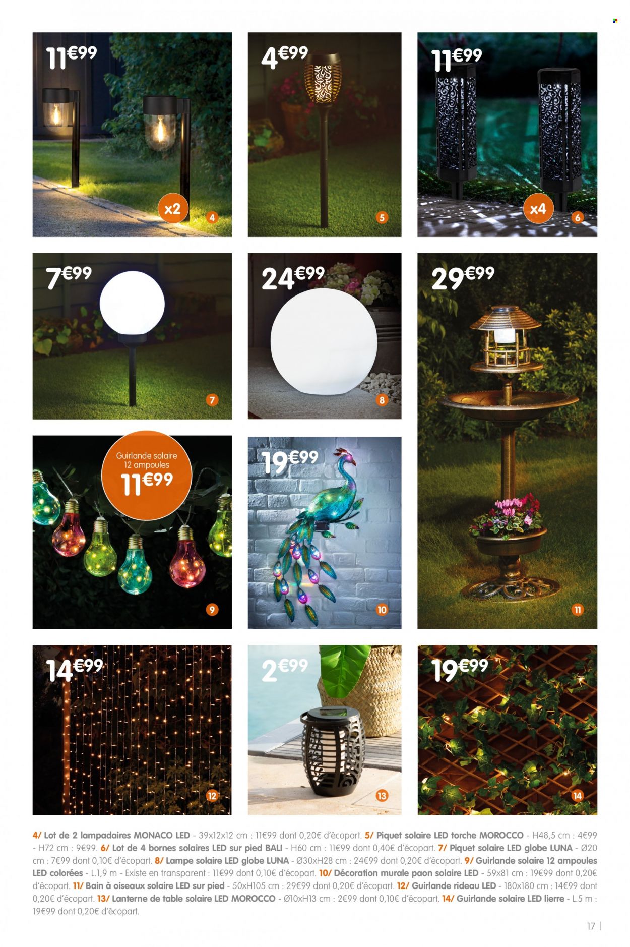 thumbnail - Catalogue B&M - 15/03/2023 - 11/04/2023 - Produits soldés - rideau, guirlande, décoration maison, lampe, lanterne. Page 17.