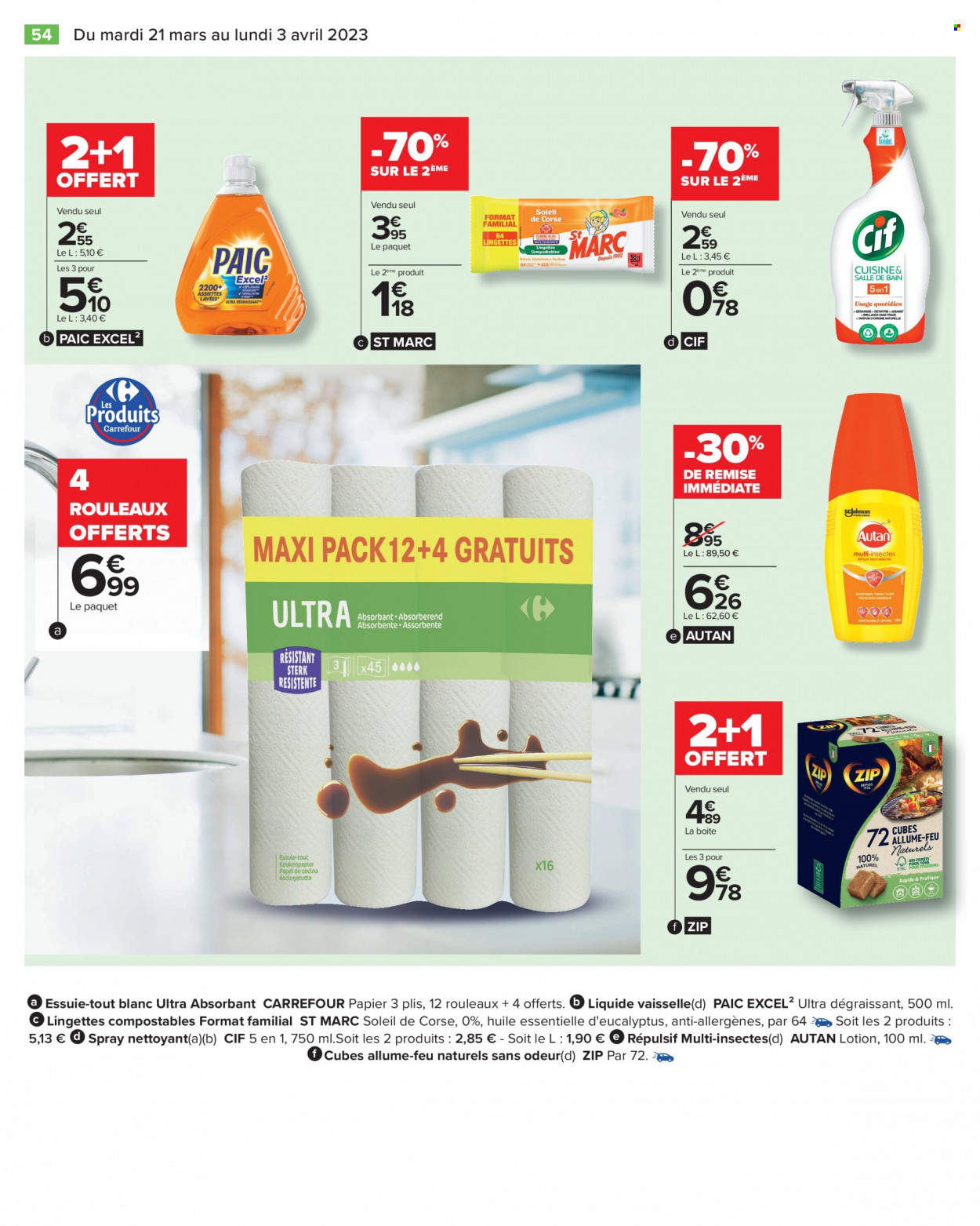 Catalogue Carrefour Hypermarchés - 21/03/2023 - 03/04/2023. Page 54
