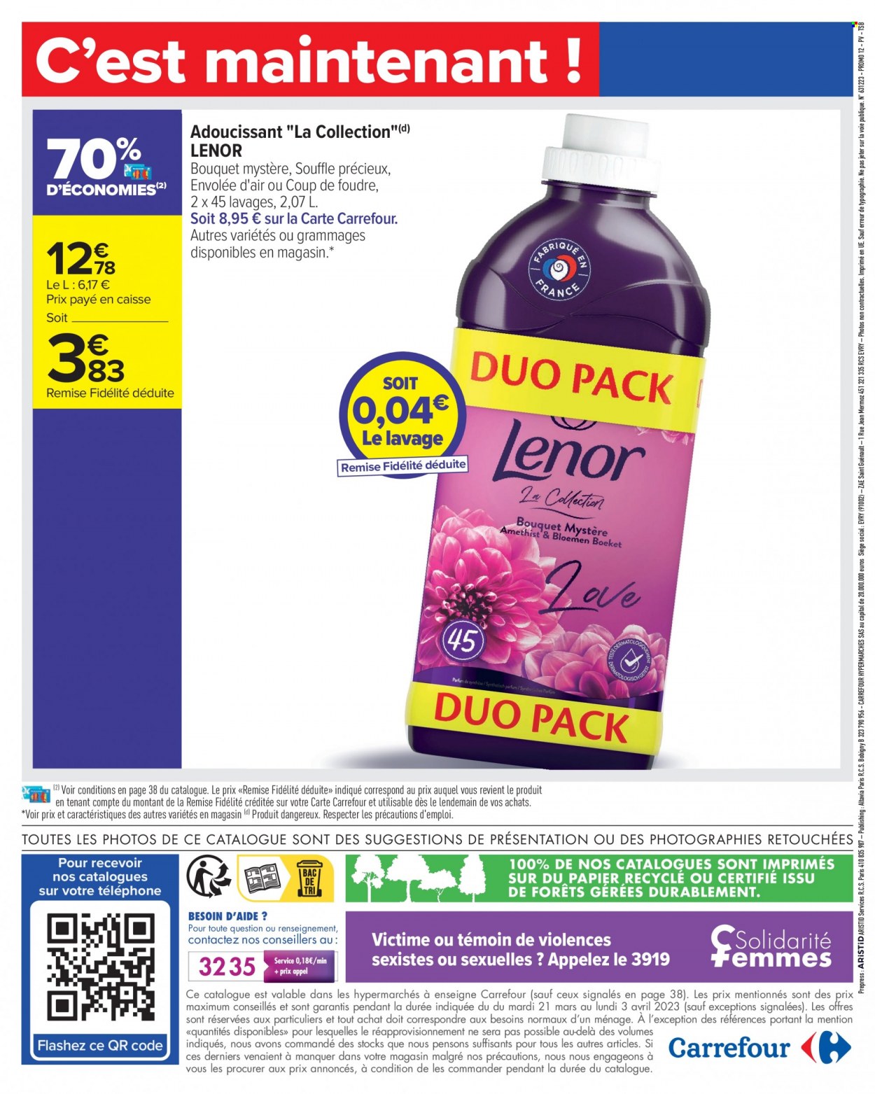 Catalogue Carrefour Hypermarchés - 21/03/2023 - 03/04/2023. Page 60