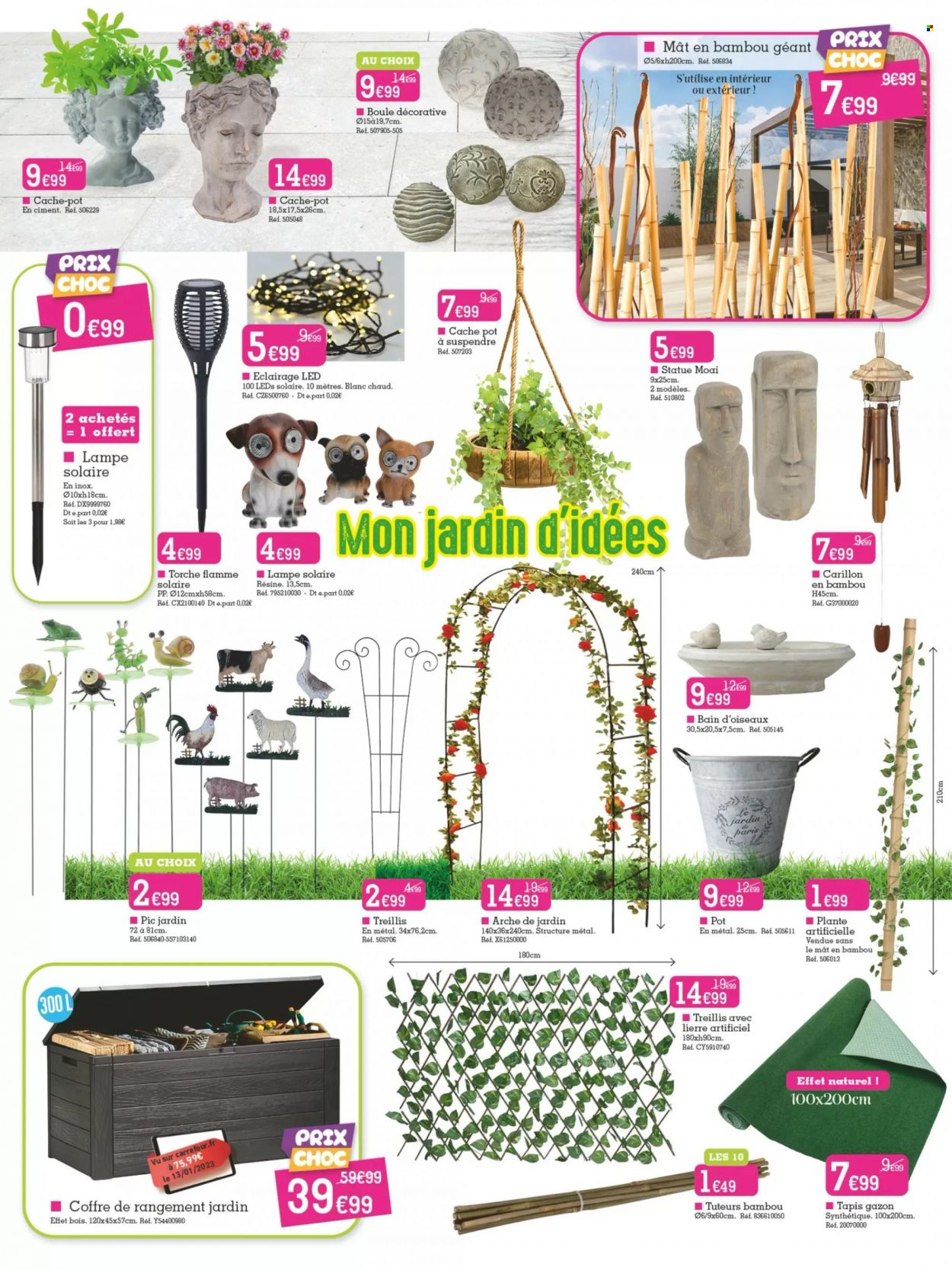 thumbnail - Catalogue Kandy - 20/03/2023 - 30/03/2023 - Produits soldés - tapis, plante artificielle, pot de fleurs, lampe, gazon, décoration extérieure, gazon synthétique. Page 2.