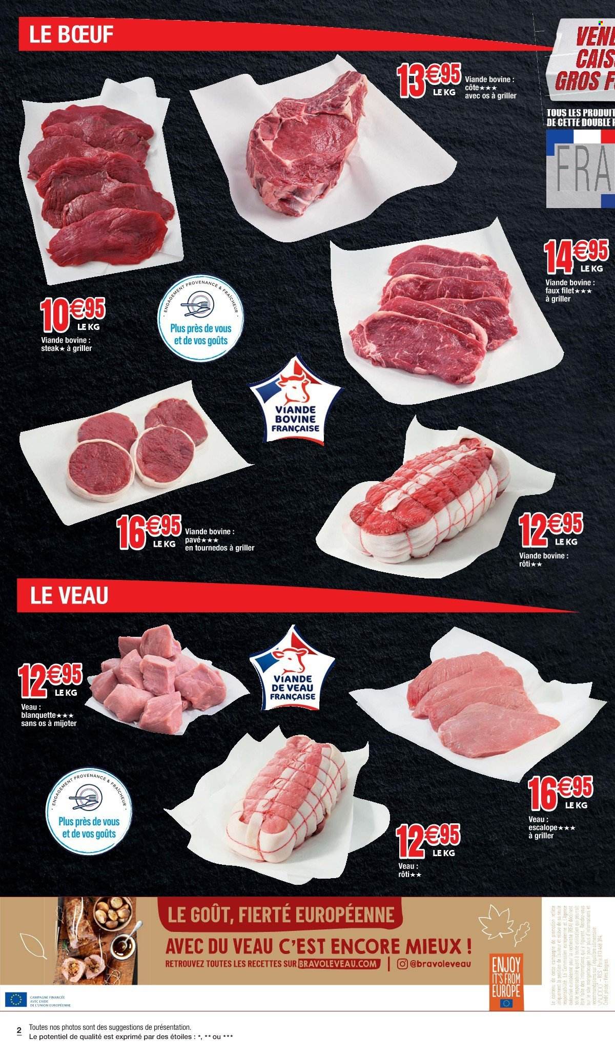 thumbnail - Catalogue Cora - 22/03/2023 - 31/03/2023 - Produits soldés - steak, escalope, viande, viande de veau. Page 2.