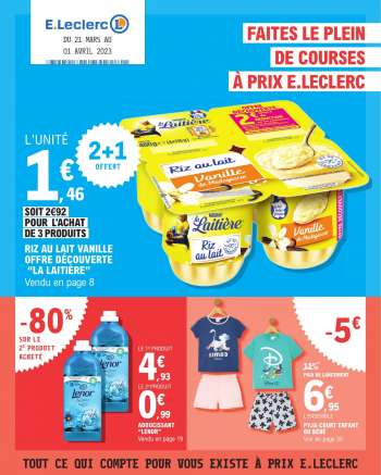 Catalogue E.Leclerc - 21/03/2023 - 01/04/2023.