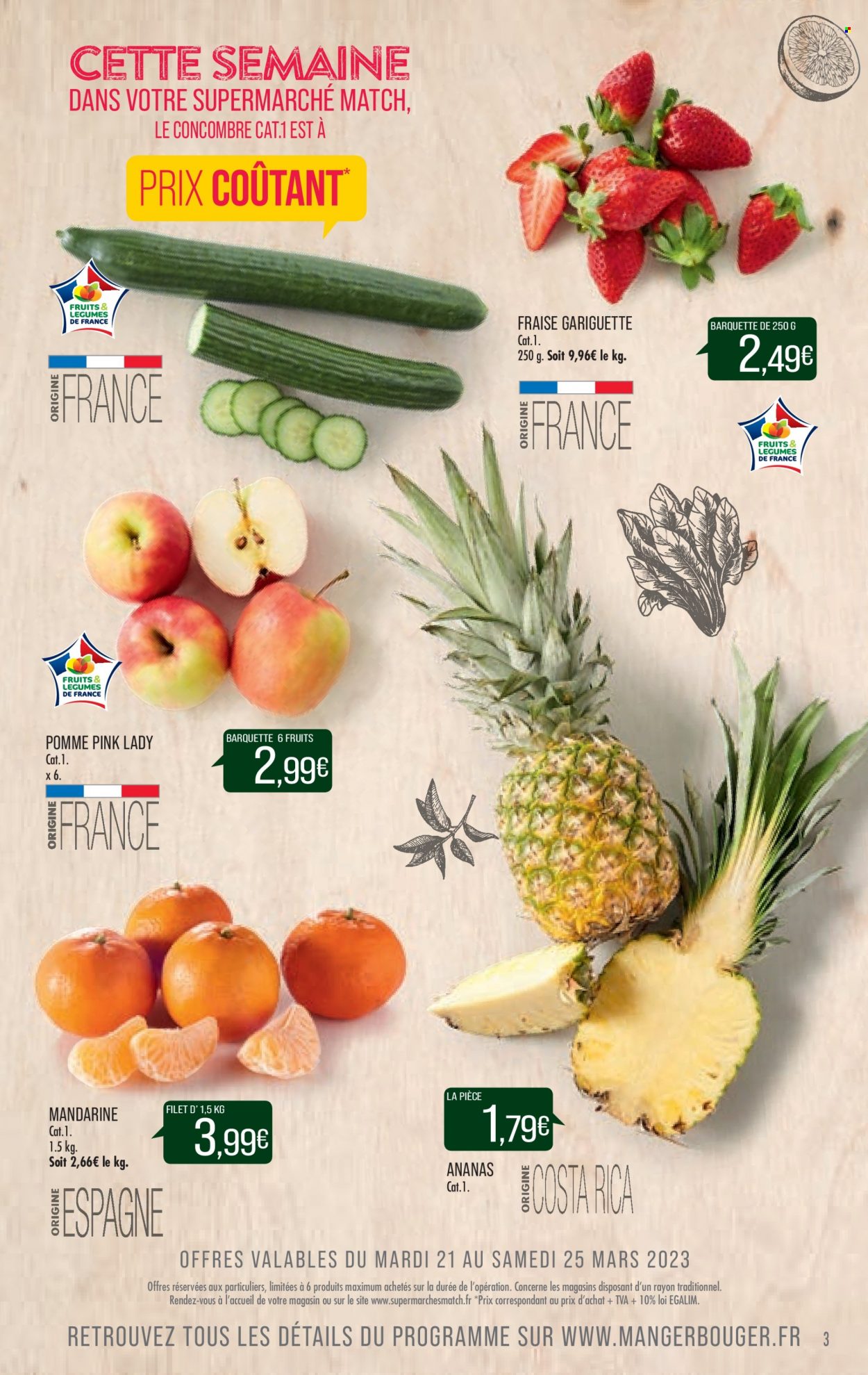 Catalogue Supermarché Match - 21/03/2023 - 26/03/2023. Page 3