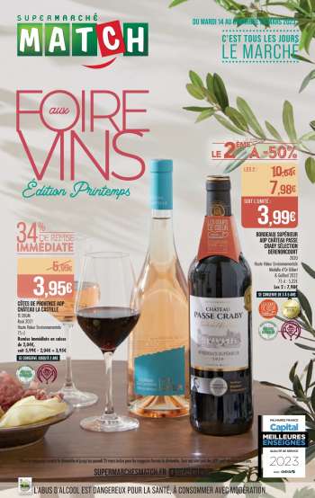 Catalogue Supermarché Match - 14/03/2023 - 26/03/2023.