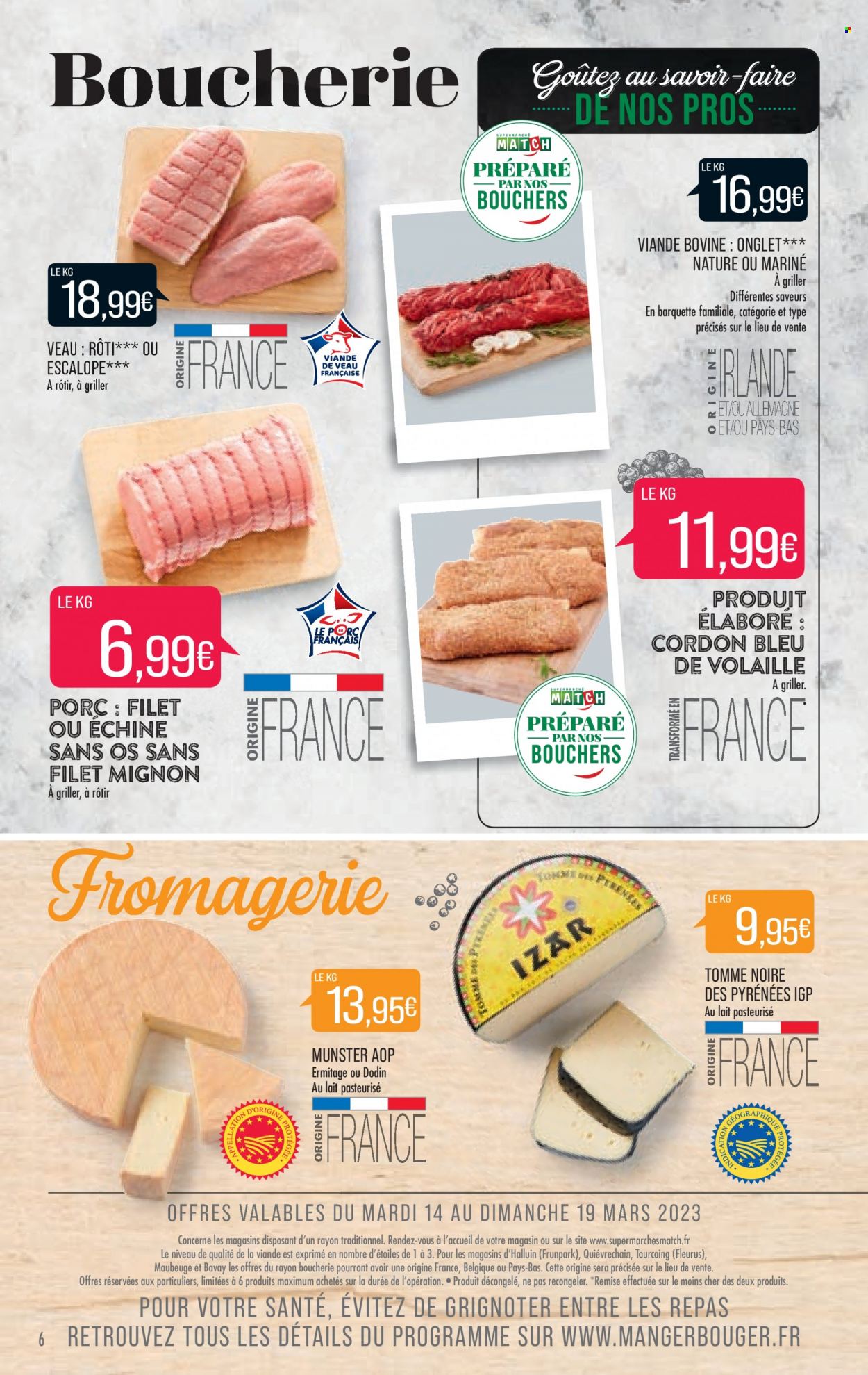 Catalogue Supermarché Match - 14/03/2023 - 19/03/2023. Page 6