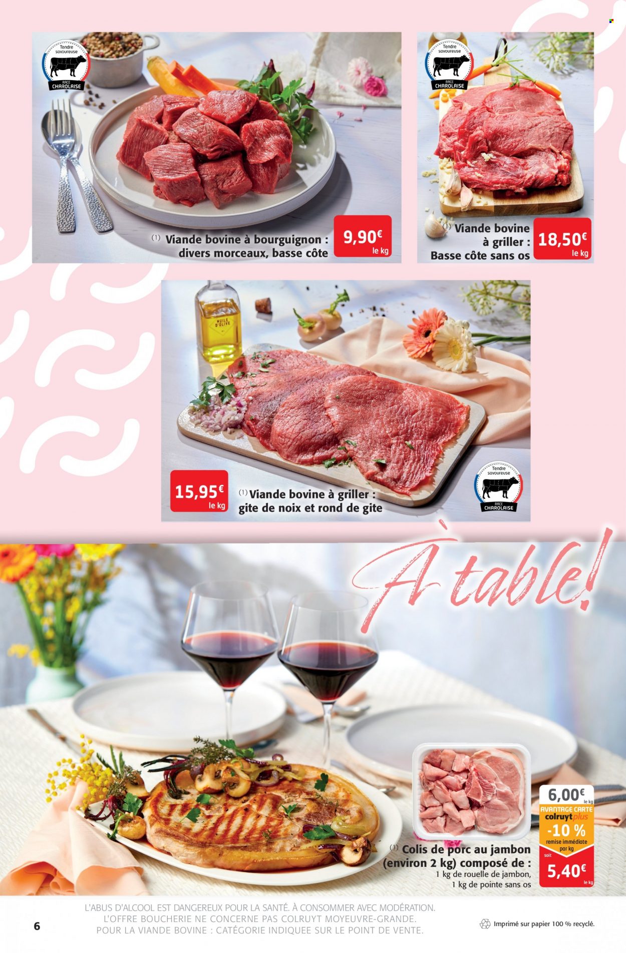 thumbnail - Catalogue Colruyt - 22/03/2023 - 26/03/2023 - Produits soldés - viande, rouelle de jambon, huile, huile d'olive, noix. Page 6.