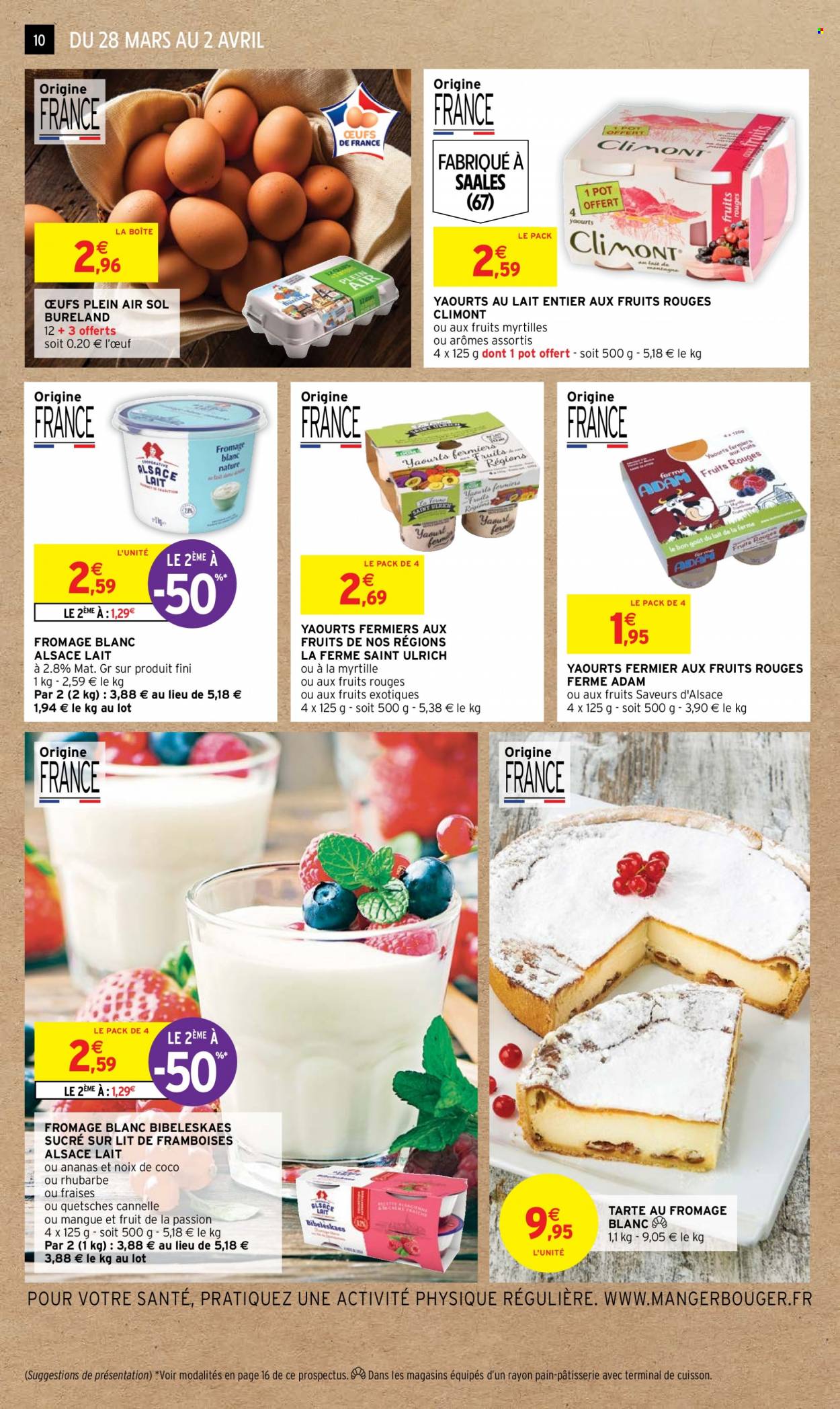 thumbnail - Catalogue Intermarché - 28/03/2023 - 02/04/2023 - Produits soldés - fruit de la passion, tarte, yaourt, sucre, noix. Page 10.