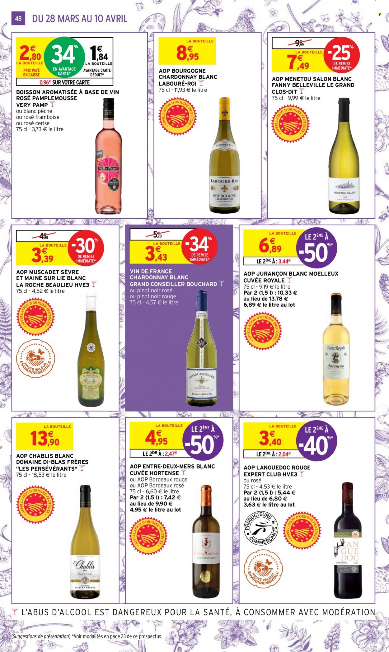 thumbnail - Catalogue Intermarché Super - 28/03/2023 - 10/04/2023 - Produits soldés - alcool, Bordeaux, vin rouge, vin. Page 40.