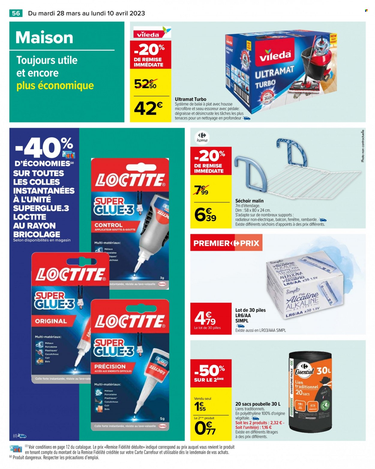 Catalogue Carrefour Hypermarchés - 28/03/2023 - 10/04/2023. Page 58