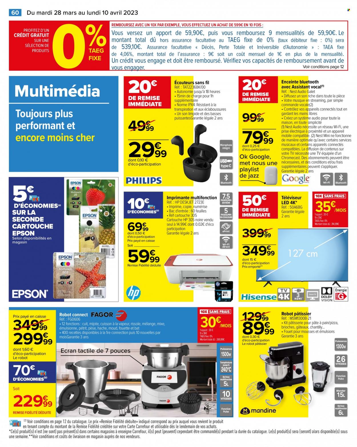 Catalogue Carrefour Hypermarchés - 28/03/2023 - 10/04/2023. Page 62