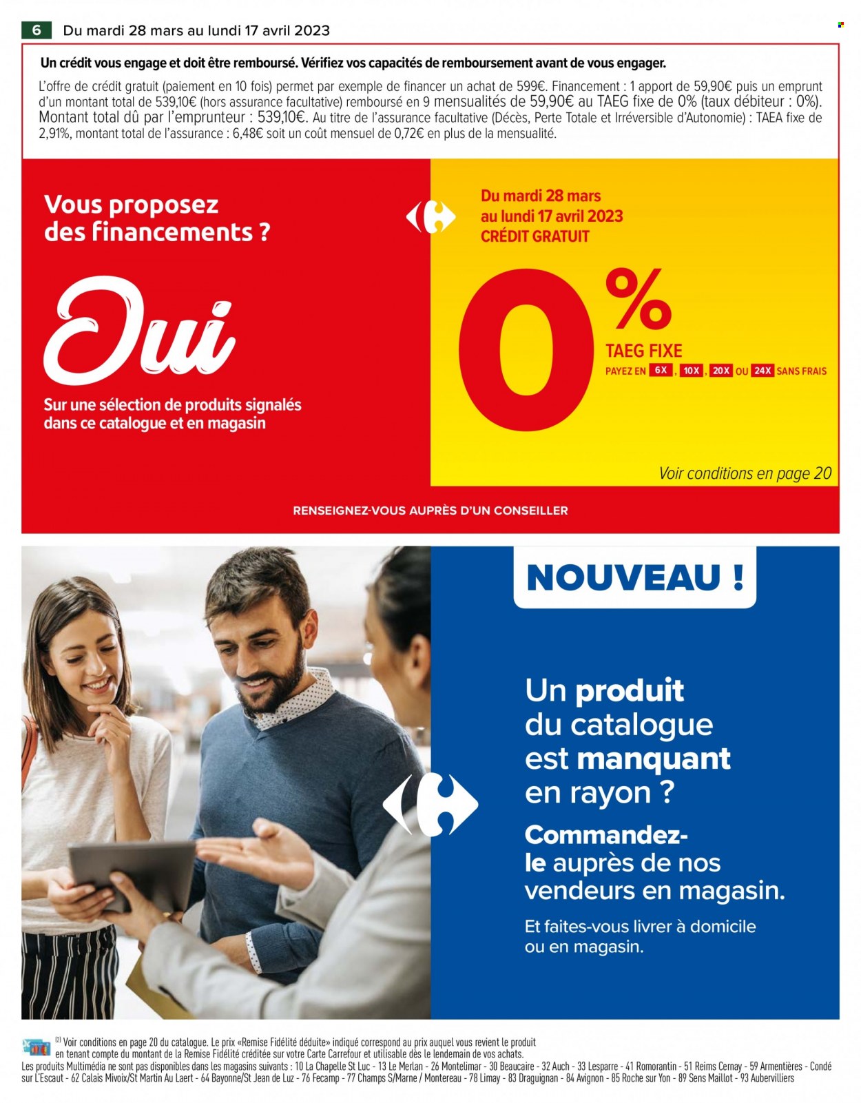 Catalogue Carrefour Hypermarchés - 28/03/2023 - 17/04/2023. Page 6