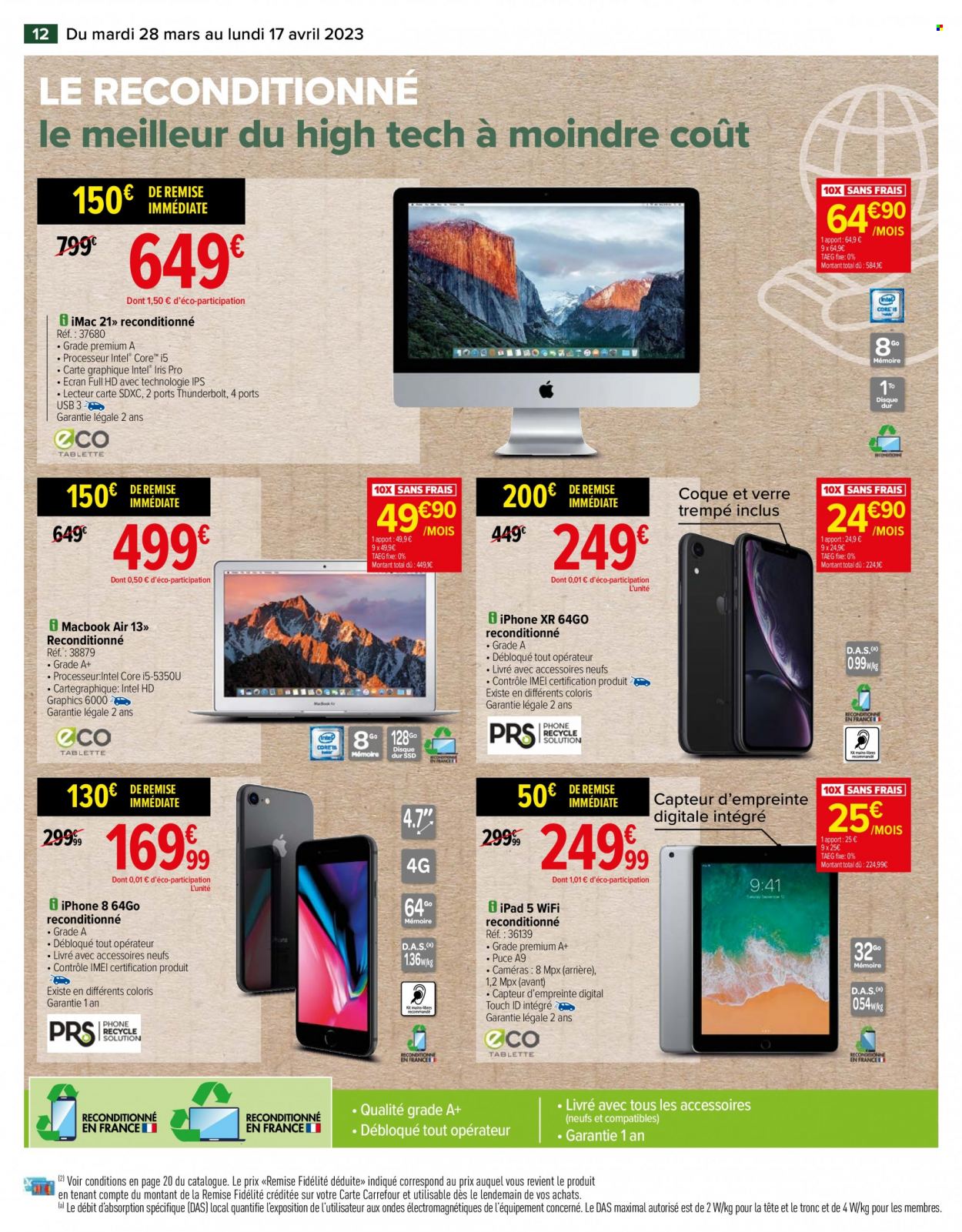 Catalogue Carrefour Hypermarchés - 28/03/2023 - 17/04/2023. Page 12