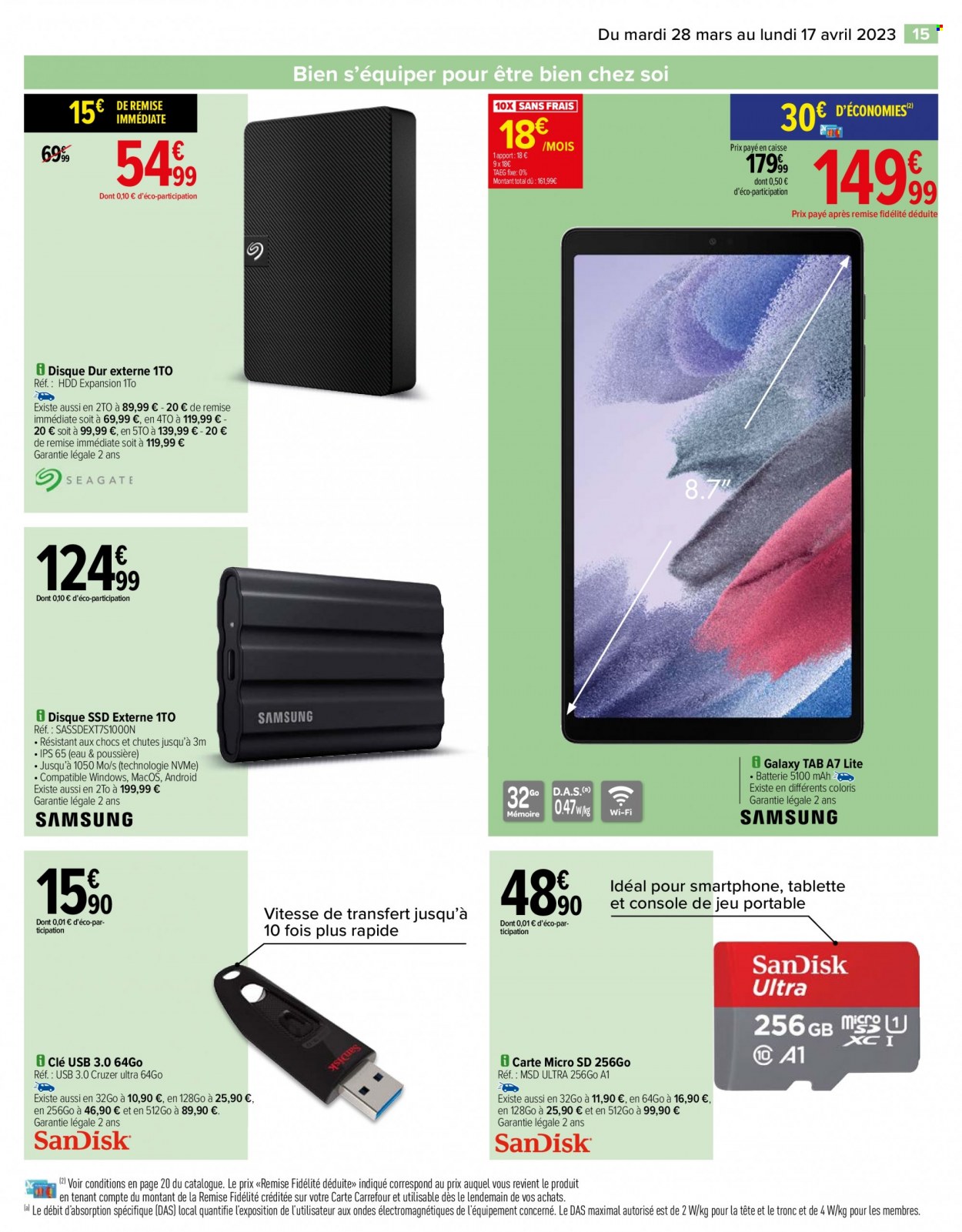 Catalogue Carrefour Hypermarchés - 28/03/2023 - 17/04/2023. Page 15