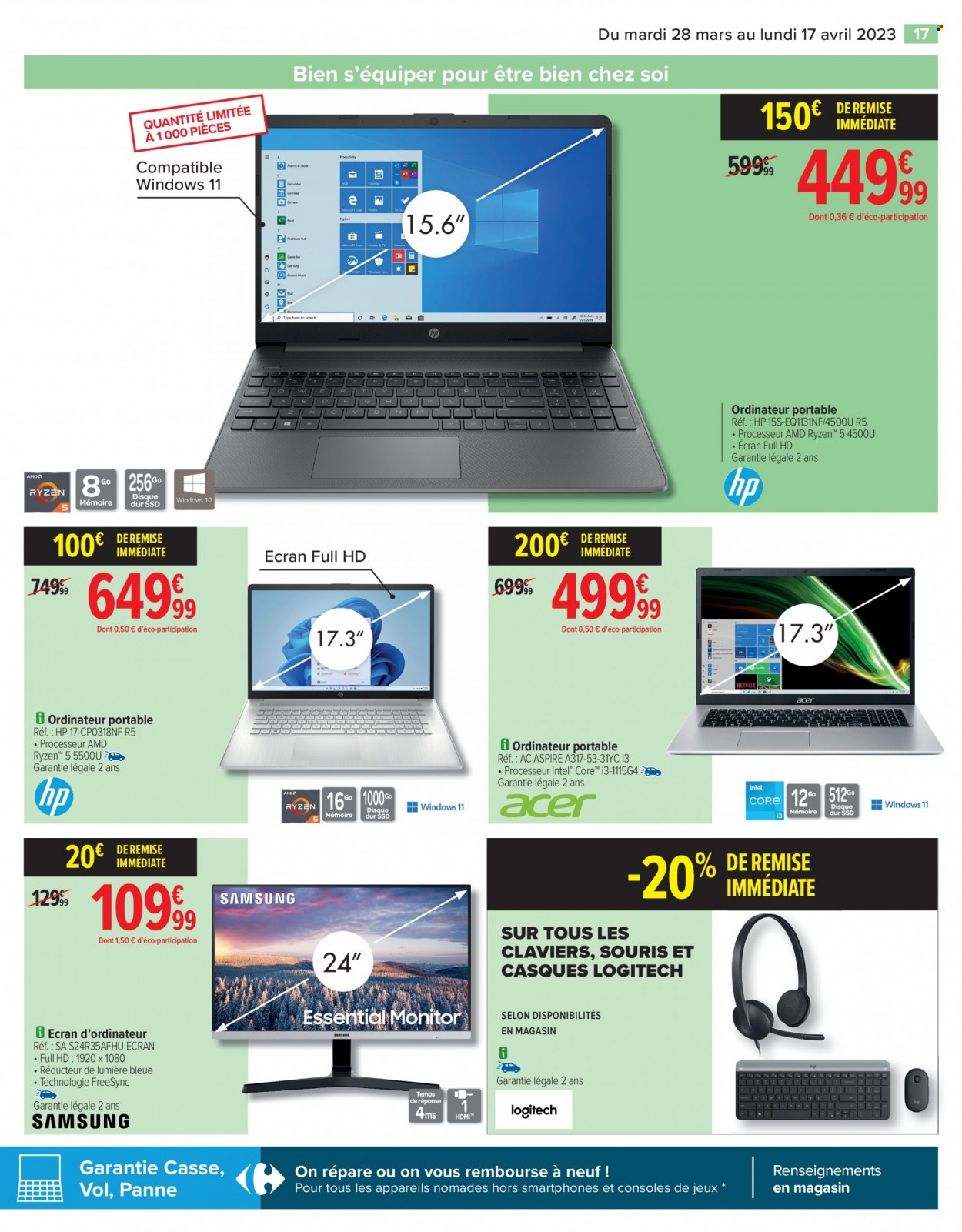 Catalogue Carrefour Hypermarchés - 28/03/2023 - 17/04/2023. Page 17
