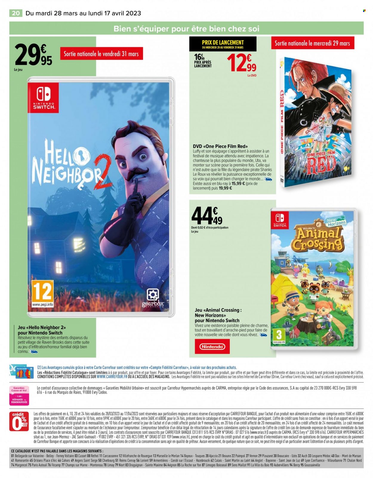 Catalogue Carrefour Hypermarchés - 28/03/2023 - 17/04/2023. Page 20