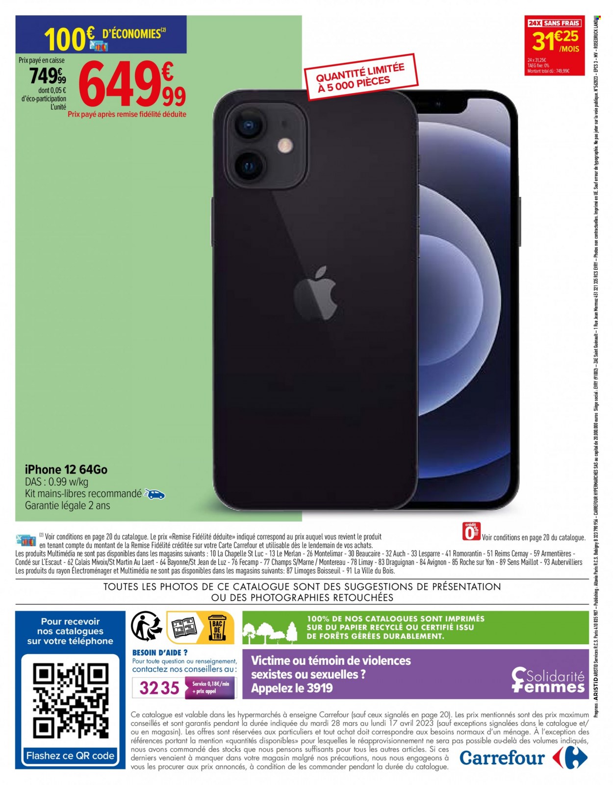 Catalogue Carrefour Hypermarchés - 28/03/2023 - 17/04/2023. Page 24