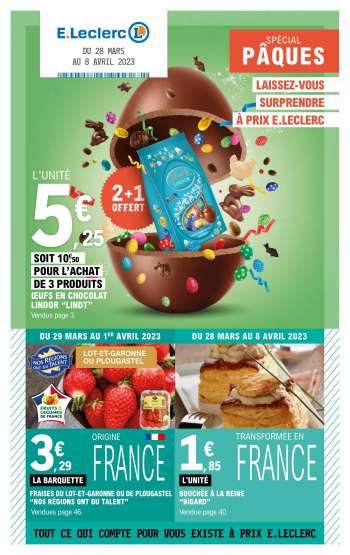 Catalogue E.Leclerc - 28/03/2023 - 08/04/2023.