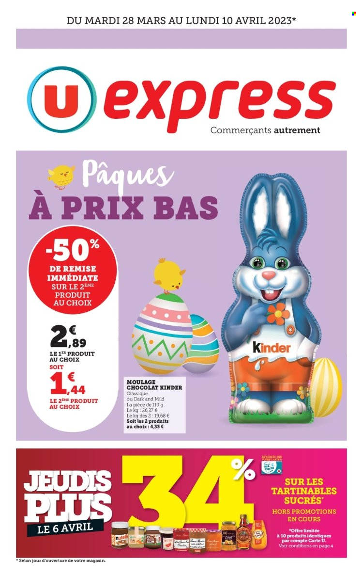 Catalogue U express - 28/03/2023 - 10/04/2023. Page 1