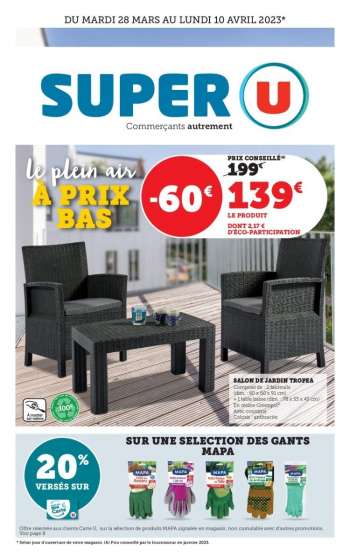 Catalogue SUPER U - 28/03/2023 - 10/04/2023.