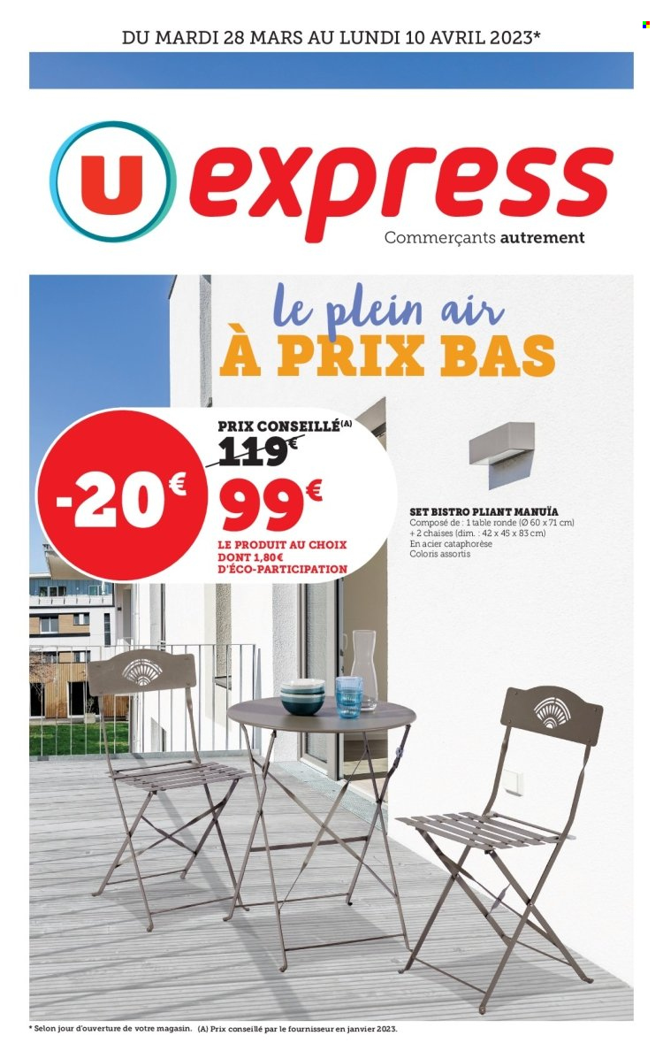 Catalogue U express - 28/03/2023 - 10/04/2023. Page 1