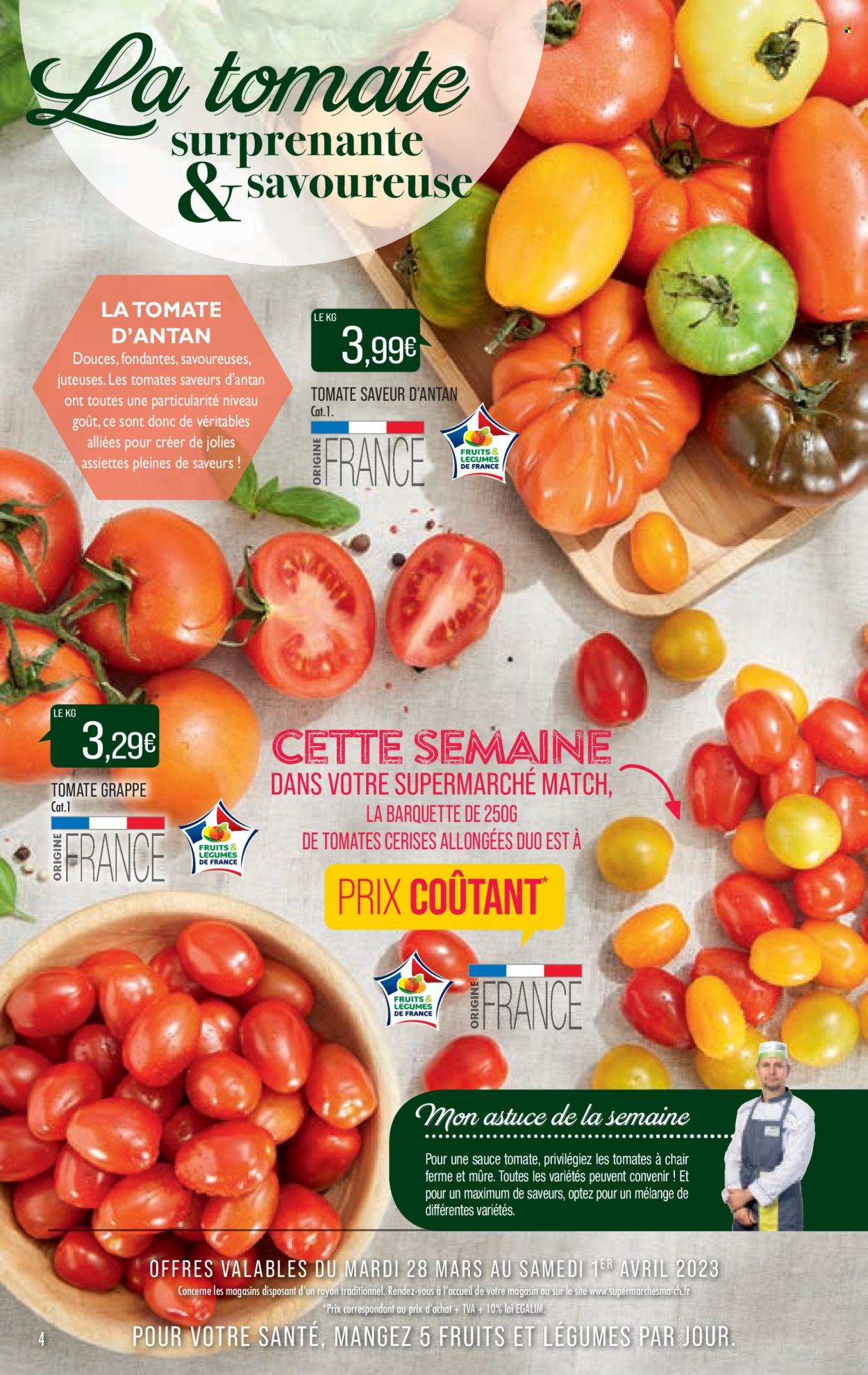 Catalogue Supermarché Match - 28/03/2023 - 09/04/2023. Page 4