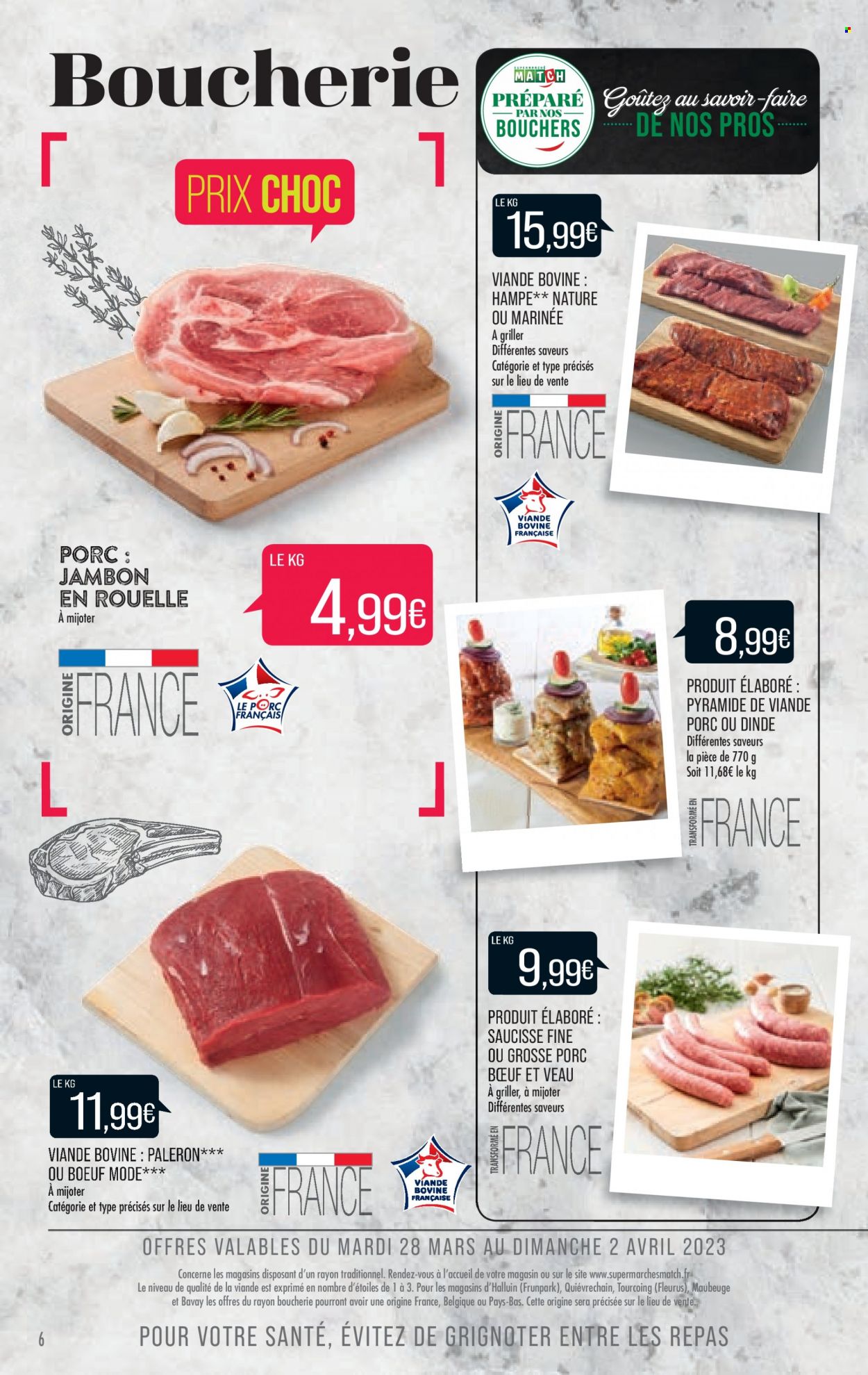 Catalogue Supermarché Match - 28/03/2023 - 09/04/2023. Page 6