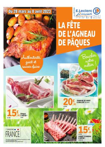 Catalogue E.Leclerc - 28/03/2023 - 08/04/2023.