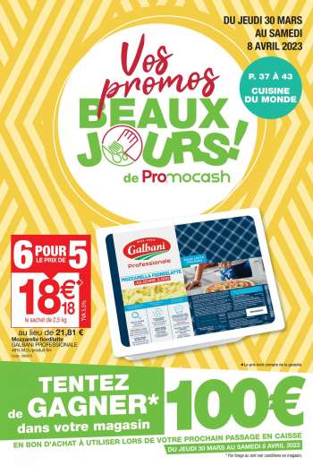 Catalogue Promocash - 30/03/2023 - 08/04/2023.