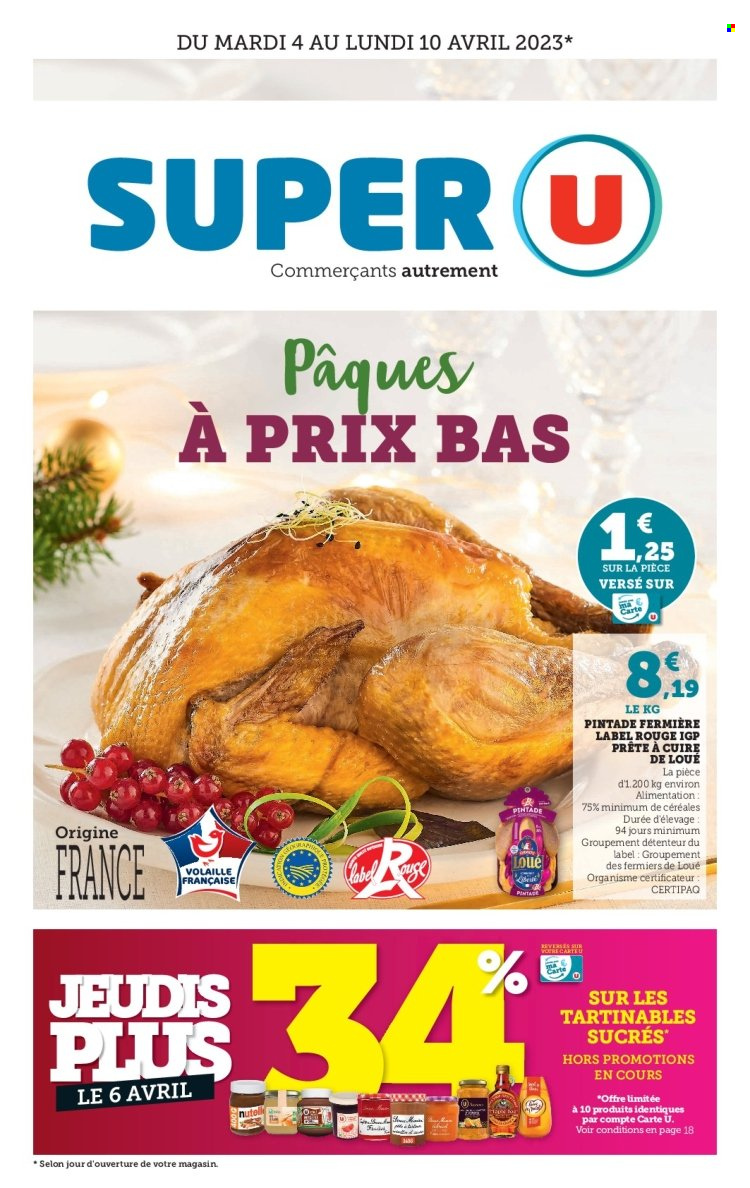 Catalogue SUPER U - 04/04/2023 - 10/04/2023. Page 1