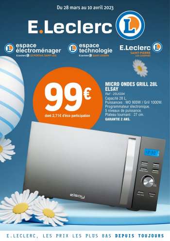 Catalogue E.Leclerc - 28/03/2023 - 10/04/2023.