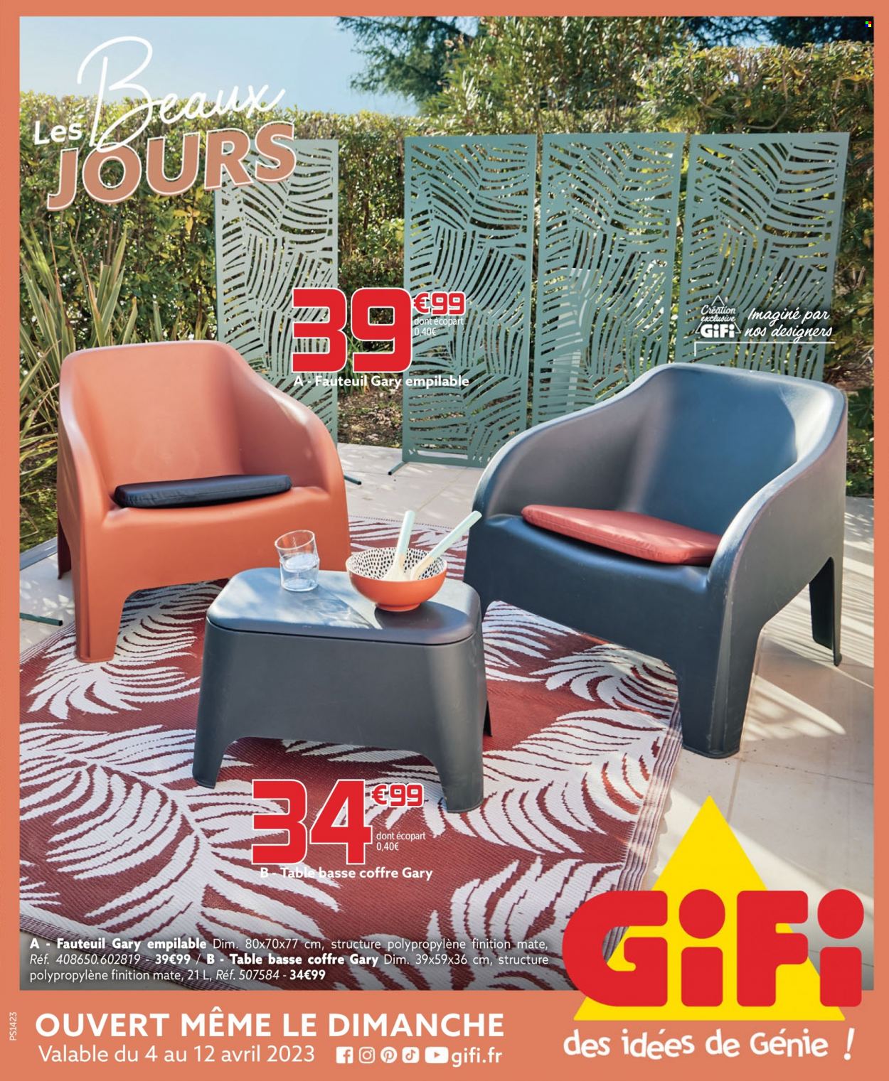 Catalogue GiFi - 04/04/2023 - 12/04/2023. Page 1