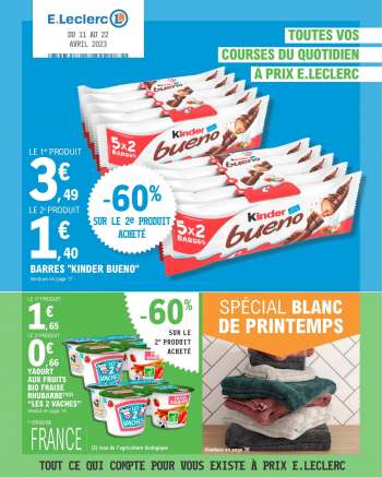 Catalogue E.Leclerc - 11/04/2023 - 22/04/2023.