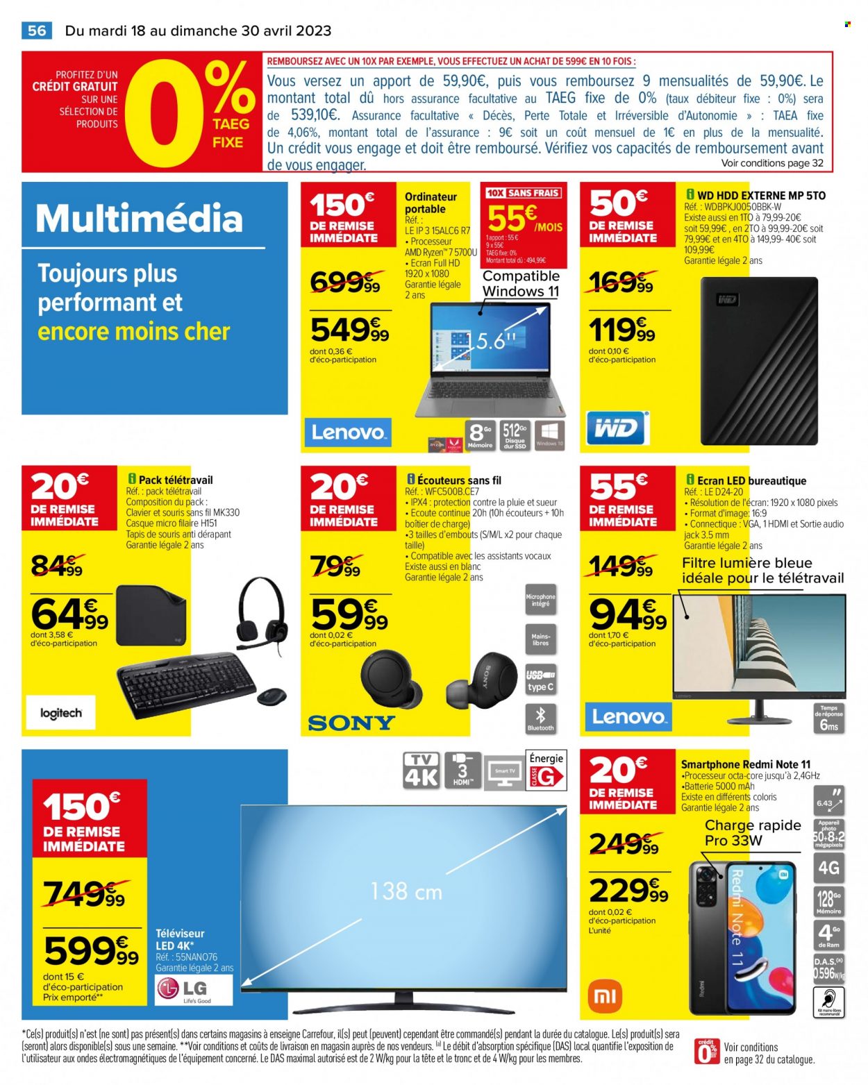 Catalogue Carrefour Hypermarchés - 18/04/2023 - 30/04/2023. Page 62