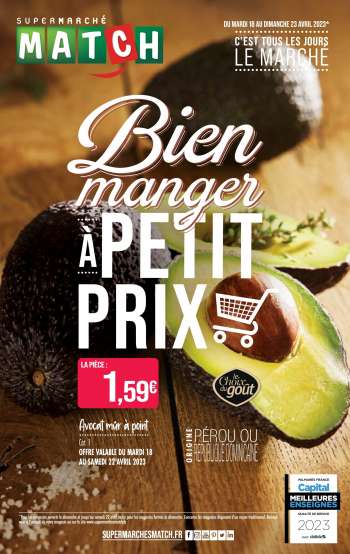 Catalogue Supermarché Match - 18/04/2023 - 23/04/2023.