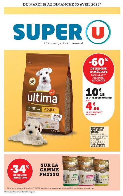 Catalogue SUPER U - 18/04/2023 - 30/04/2023. Page 1