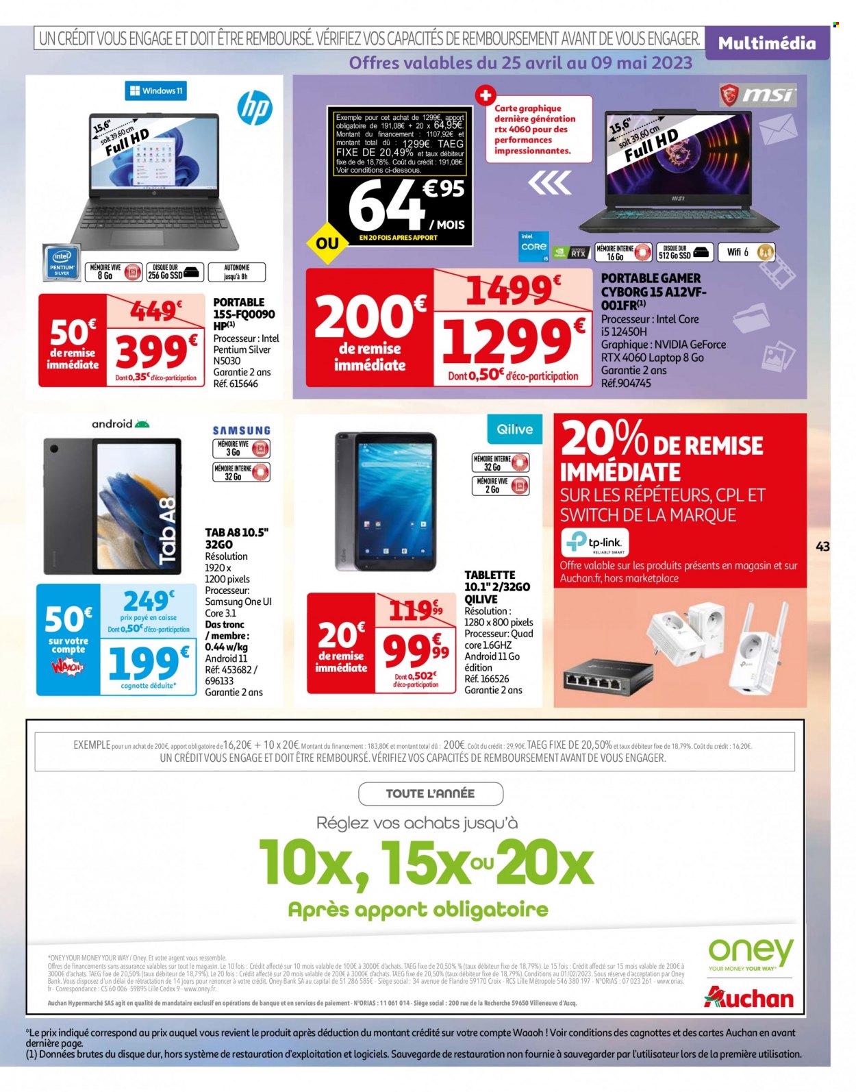 Catalogue Auchan - 25/04/2023 - 02/05/2023. Page 44
