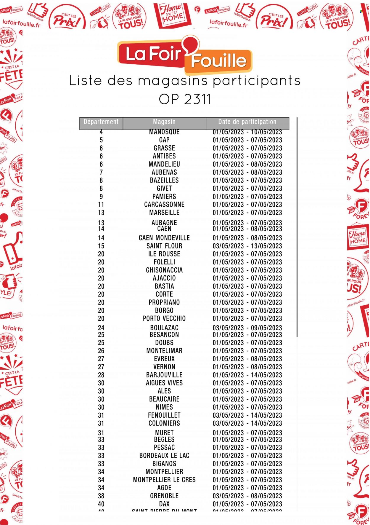 Catalogue La Foir'Fouille - 01/05/2023 - 07/05/2023. Page 14