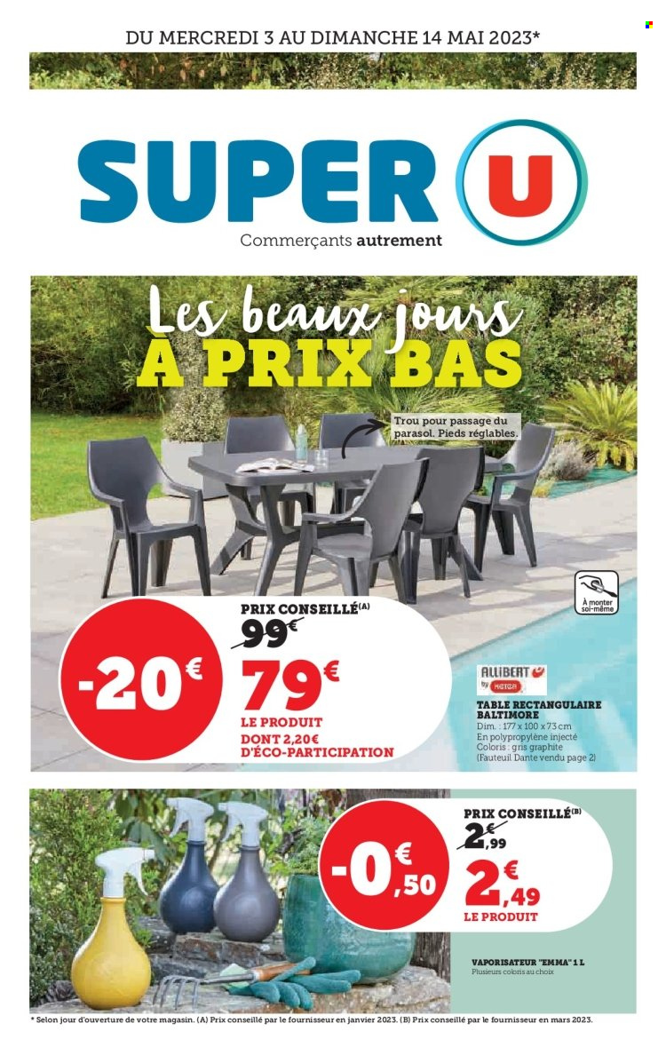 Catalogue SUPER U - 03/05/2023 - 14/05/2023. Page 1