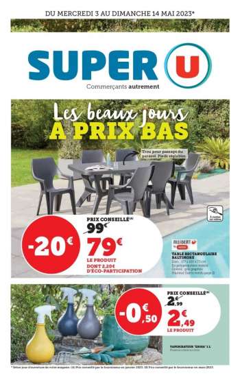 Catalogue SUPER U - 03/05/2023 - 14/05/2023.