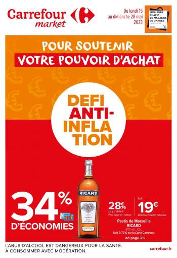 Catalogue Carrefour Market - 15/05/2023 - 28/05/2023.