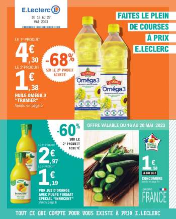 Catalogue E.Leclerc - 16/05/2023 - 27/05/2023.