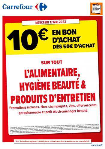 Catalogue Carrefour Hypermarchés - 17/05/2023 - 17/05/2023.