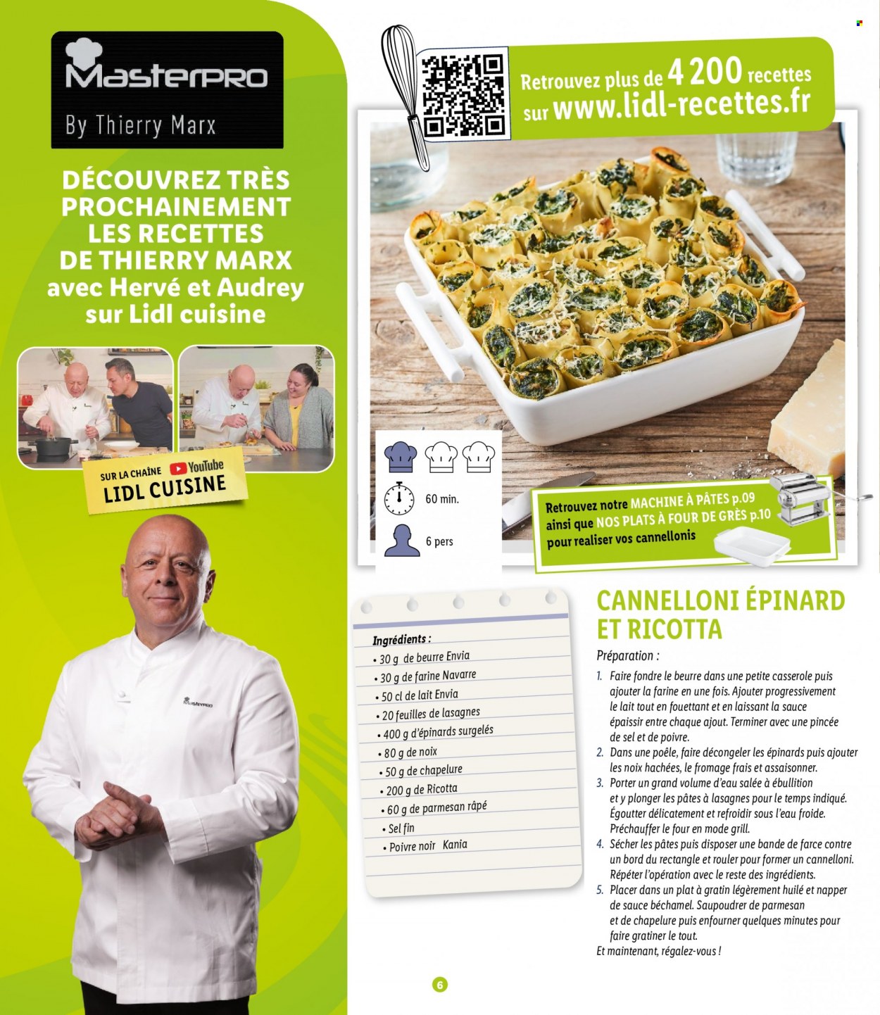 thumbnail - Catalogue Lidl - 05/06/2023 - 19/06/2023 - Produits soldés - épinard, chapelure, fromage frais, noix, casserole. Page 6.
