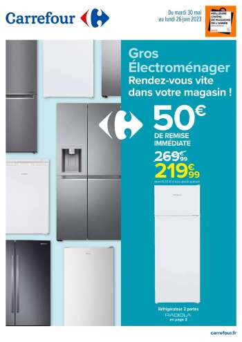 Catalogue Carrefour Hypermarchés - 30/05/2023 - 26/06/2023.