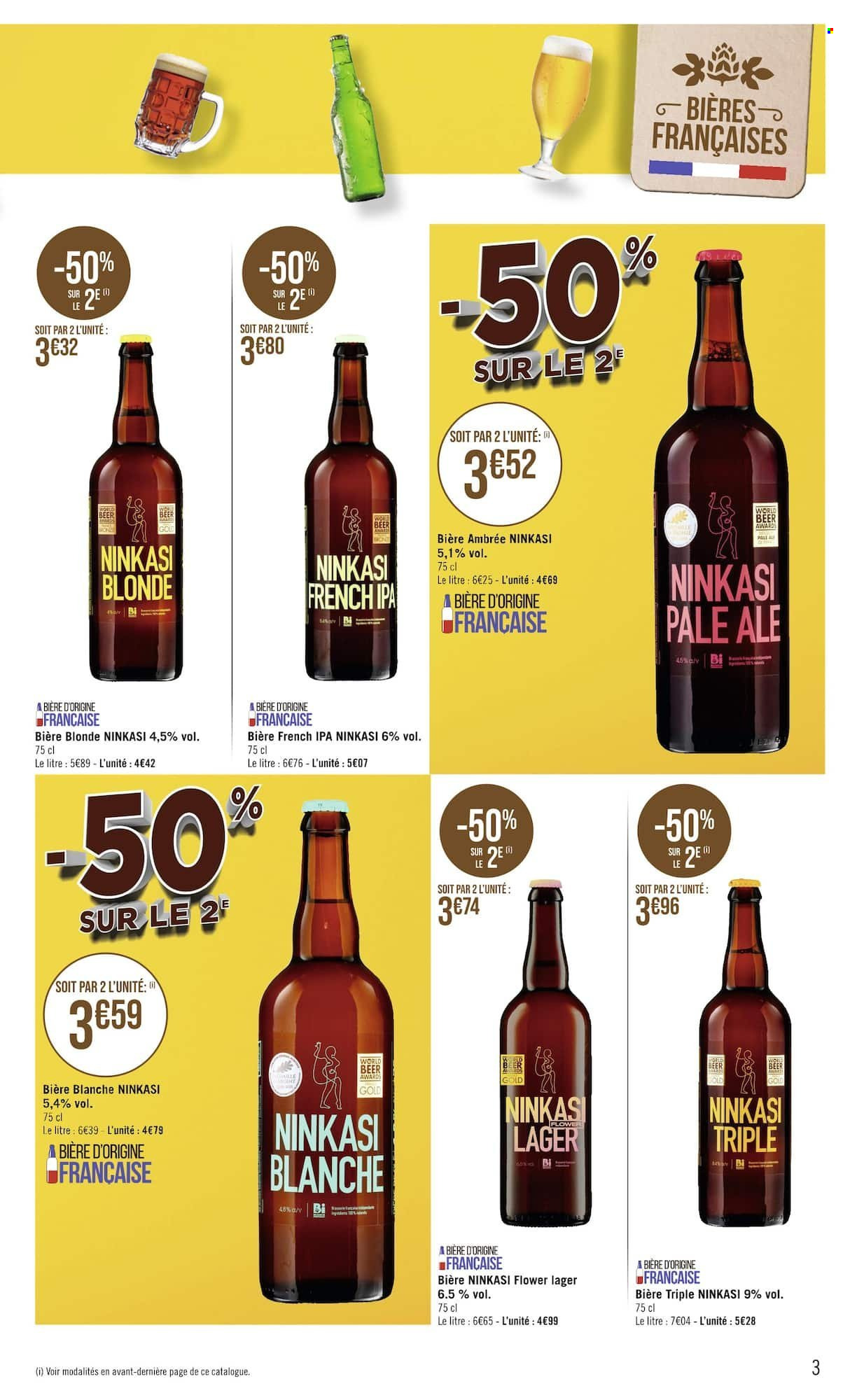 thumbnail - Catalogue Géant Casino - 29/05/2023 - 11/06/2023 - Produits soldés - bière blonde. Page 3.