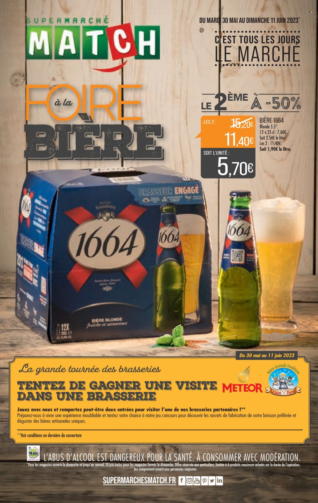Catalogue Supermarché Match - 30/05/2023 - 11/06/2023. Page 1