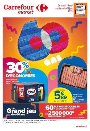 Catalogue Carrefour Market - 30/05/2023 - 11/06/2023.