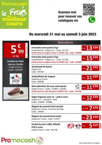Catalogue Promocash - 31/05/2023 - 03/06/2023.