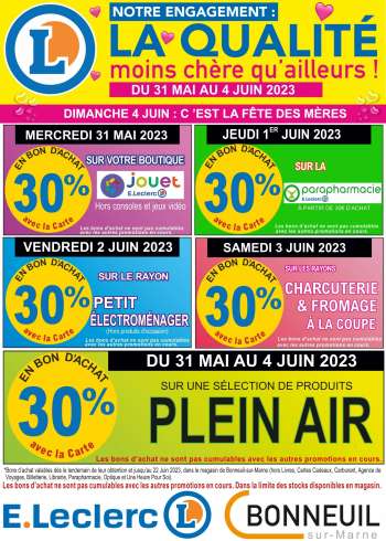 Catalogue E.Leclerc - 31/05/2023 - 04/06/2023.