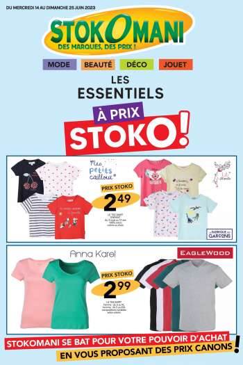 Catalogue Stokomani - 14/06/2023 - 25/06/2023.